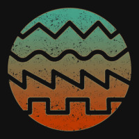 Synthesizer Fan Waveform Round Patch | Artistshot