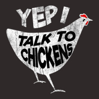 Cool Sarcastic Yep I Talk To Chickens Racerback Tank | Artistshot