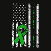 Distressed Donate Life Usa Flag Organ Kidney Donor Ribbon Scorecard Crop Tee | Artistshot