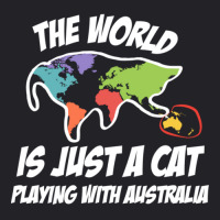 The World Is Just A Cat Playing With Australia Youth Tee | Artistshot