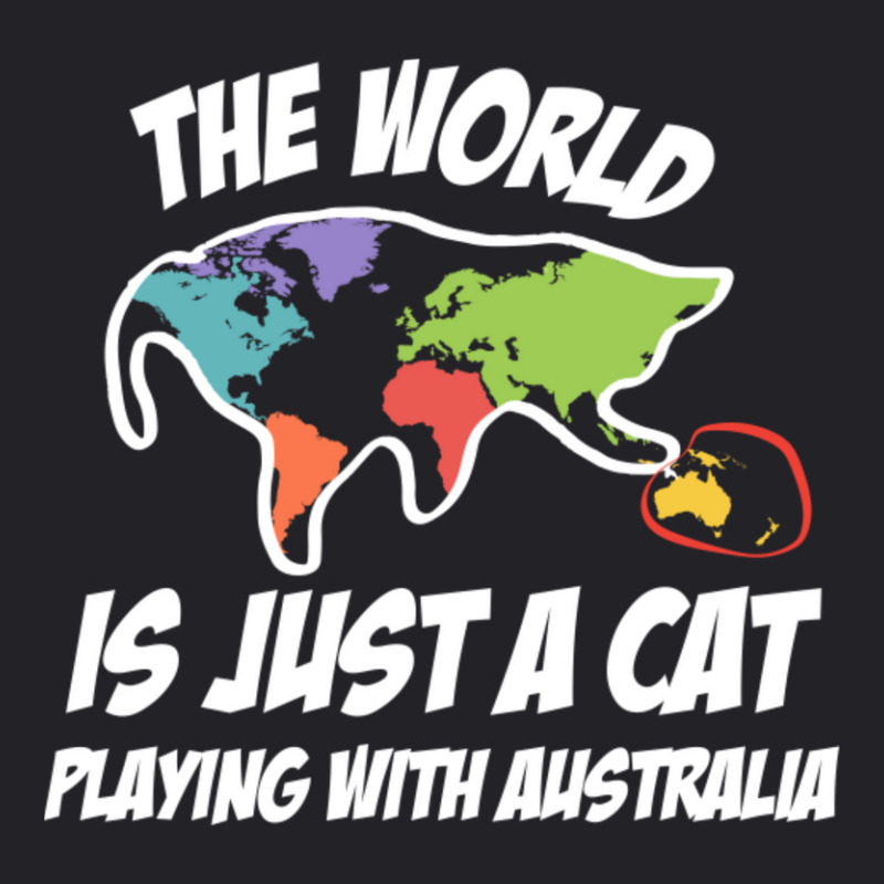 The World Is Just A Cat Playing With Australia Youth Tee | Artistshot