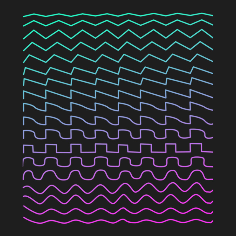 Synthesizer Waveforms Classic T-shirt | Artistshot