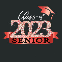 Class Of 2023 Senior I School Color Decoration Red Black Women's Triblend Scoop T-shirt | Artistshot