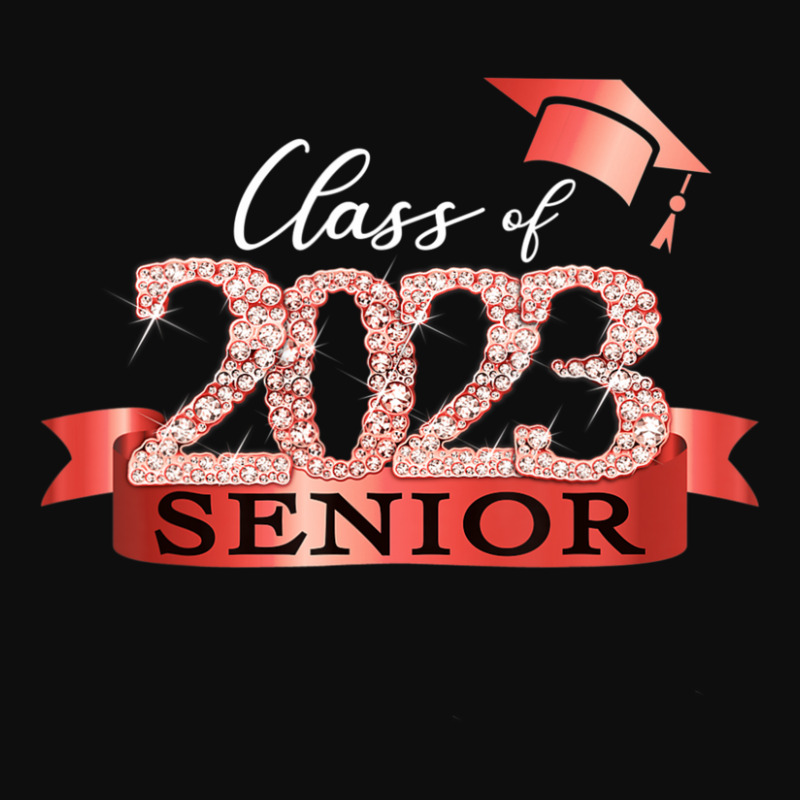 Class Of 2023 Senior I School Color Decoration Red Black Crop Top by kentuckykonpha9 | Artistshot