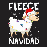 Sheep Fleece Navidad Funny Feliz Sheep Christmas Lights 254 T-shirt | Artistshot