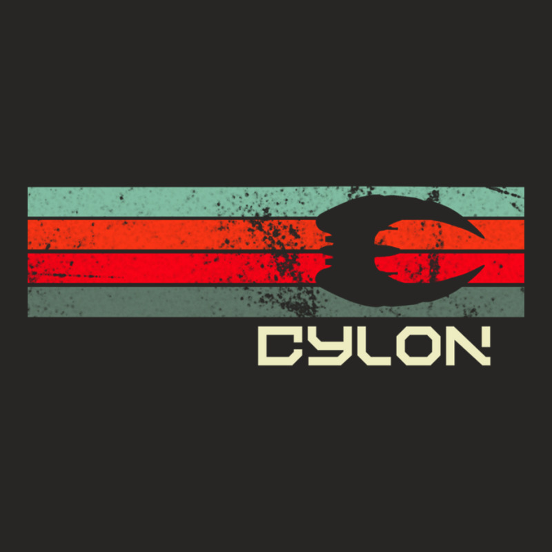 Retro Cylon Raider -  Battlestar Galactica Ladies Fitted T-Shirt by cm-arts | Artistshot