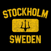 Stockholm Sweden Trident Gym Style Distressed Yellow Print Adjustable Cap | Artistshot