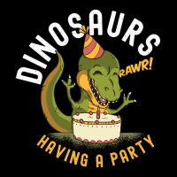 Dinosaurs Having A Party, Cute Dinosaur, Happy Birth Day Dinosaurs, Di Youth Zipper Hoodie | Artistshot