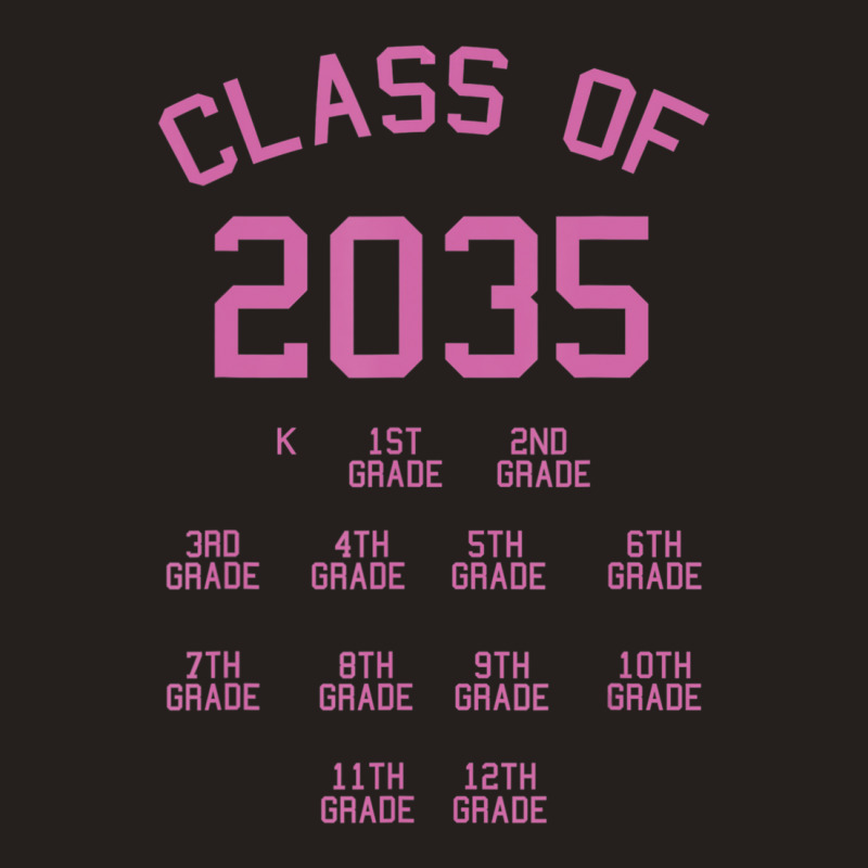 Class Of 2035 Checklist Cool Grow With Me Pre-k Kindergarten Tank Top | Artistshot