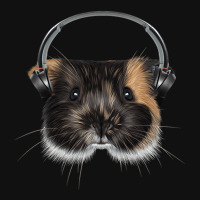 Guinea Pig With Headphones, Guinea Pig With Headphones Art, Guinea Pig Baby Bibs | Artistshot