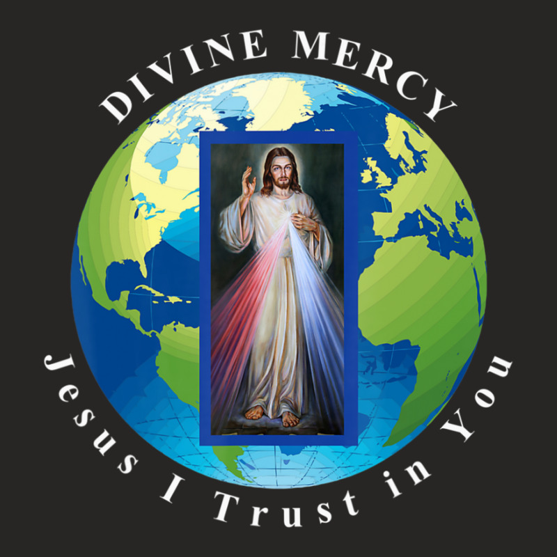 Divine Mercy World Jesus I Trust In You Ladies Fitted T-Shirt by thangdinhsinhelf | Artistshot