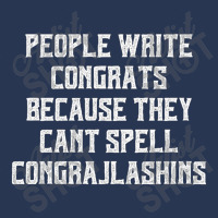 People Write Congrats Because They Can't Spell Congratulation For Dark Men Denim Jacket | Artistshot