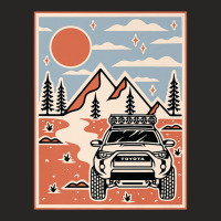 Trail 4runner Overlanding Vibes Premium T Shirt Ladies Fitted T-shirt | Artistshot