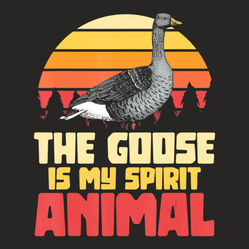 The Goose Is My Spirit Animal Goose Ladies Fitted T-Shirt by Kanmopsuk45 | Artistshot