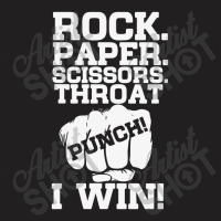 Rock Paper Scissors Throat Punch I Win T-shirt | Artistshot