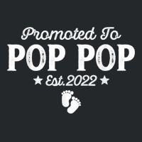 Promoted To Pop Pop Est 2022 Father's Day For New Pop Pop Crewneck Sweatshirt | Artistshot