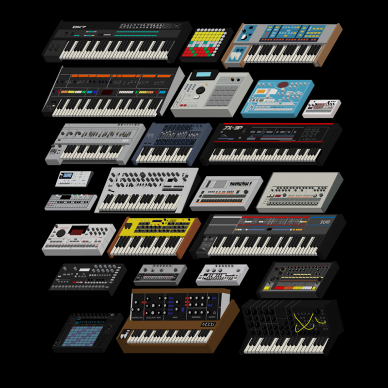 Synthesizer And Drum Machine Fan Collection Adjustable Cap | Artistshot