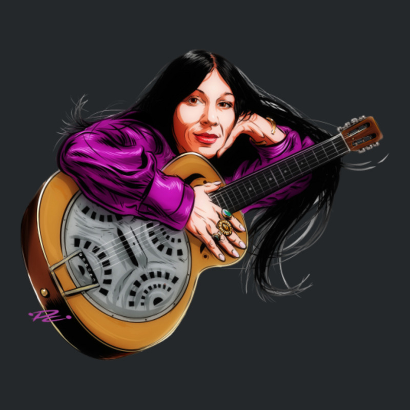 Buffy Sainte Marie - An Illustration By Paul Cemmick Crewneck Sweatshirt | Artistshot