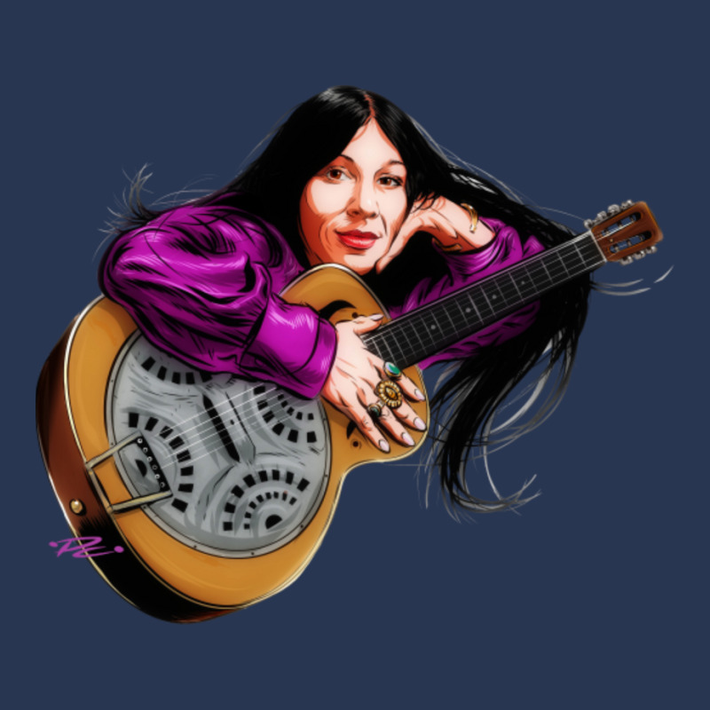 Buffy Sainte Marie - An Illustration By Paul Cemmick Men Denim Jacket | Artistshot