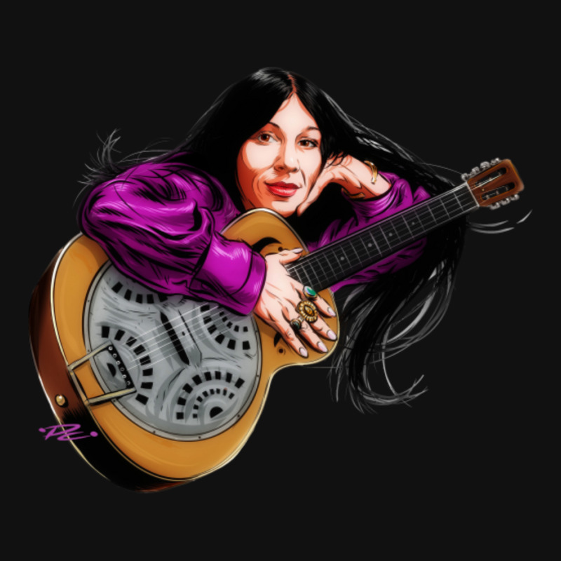 Buffy Sainte Marie - An Illustration By Paul Cemmick Round Patch | Artistshot