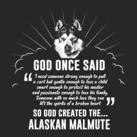 God Once Said Alaskan Malamute Dog Men's T-shirt Pajama Set | Artistshot