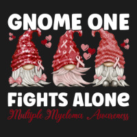 Gnome One Fights Alone Burgundy Multiple Myeloma Awareness Hoodie & Jogger Set | Artistshot