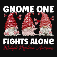 Gnome One Fights Alone Burgundy Multiple Myeloma Awareness Crop Top | Artistshot