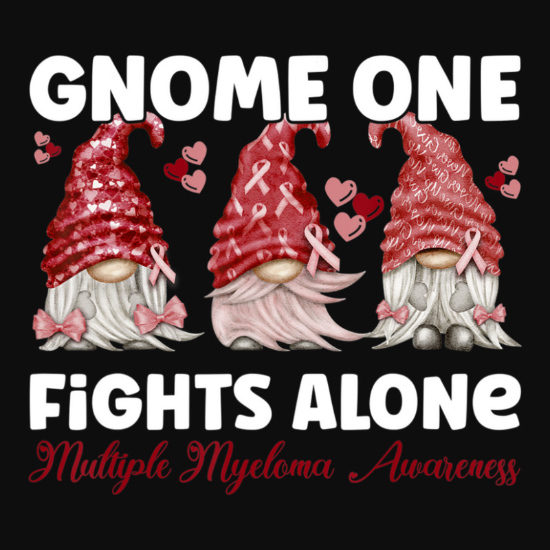 Gnome One Fights Alone Burgundy Multiple Myeloma Awareness Crop Top by Kenlofu52 | Artistshot