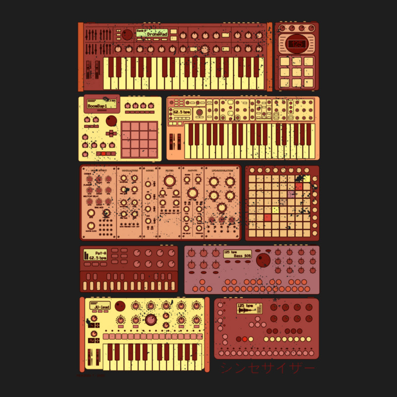 Synthesizers And Electronic Music Instruments Classic T-shirt | Artistshot