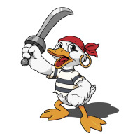 Duck With A Sword Crop Top | Artistshot