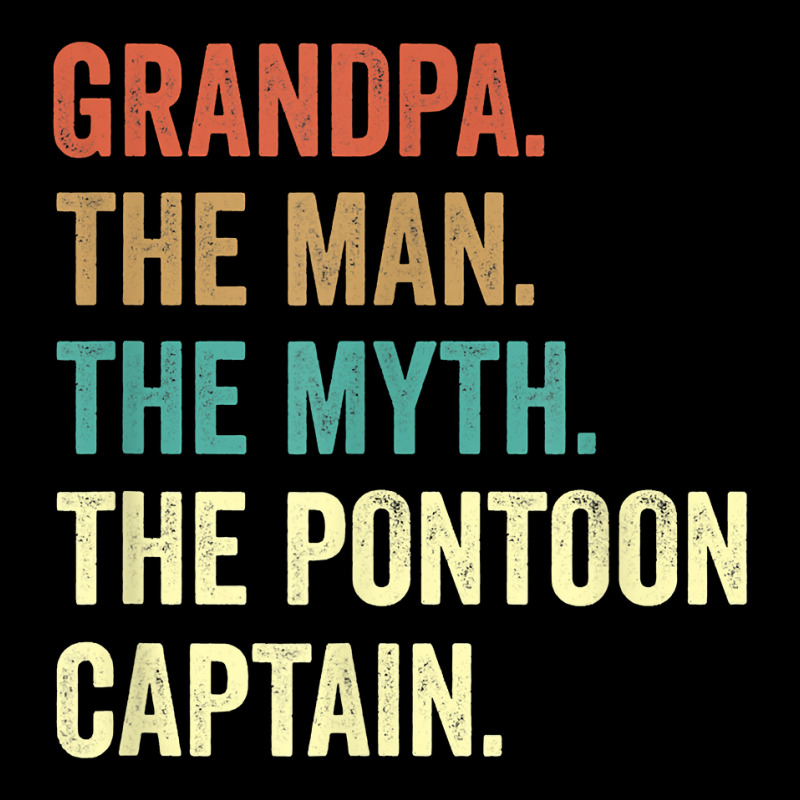 Grandpa Man Myth Pontoon Captains For Men V-neck Tee | Artistshot