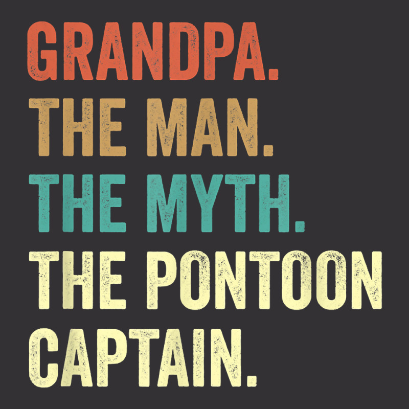 Grandpa Man Myth Pontoon Captains For Men Vintage Hoodie And Short Set | Artistshot