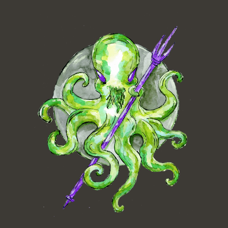 Green Octopus With Purple Trident, Green Octopus With Purple Trident V Bucket Hat | Artistshot