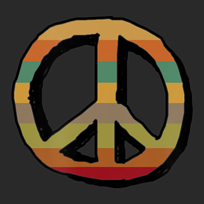 Cute Retro Peace Sign Printed Hat | Artistshot