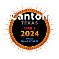 Canton Texas Tx Total Solar Eclipse 2024  2  T Shirt V-neck Tee | Artistshot