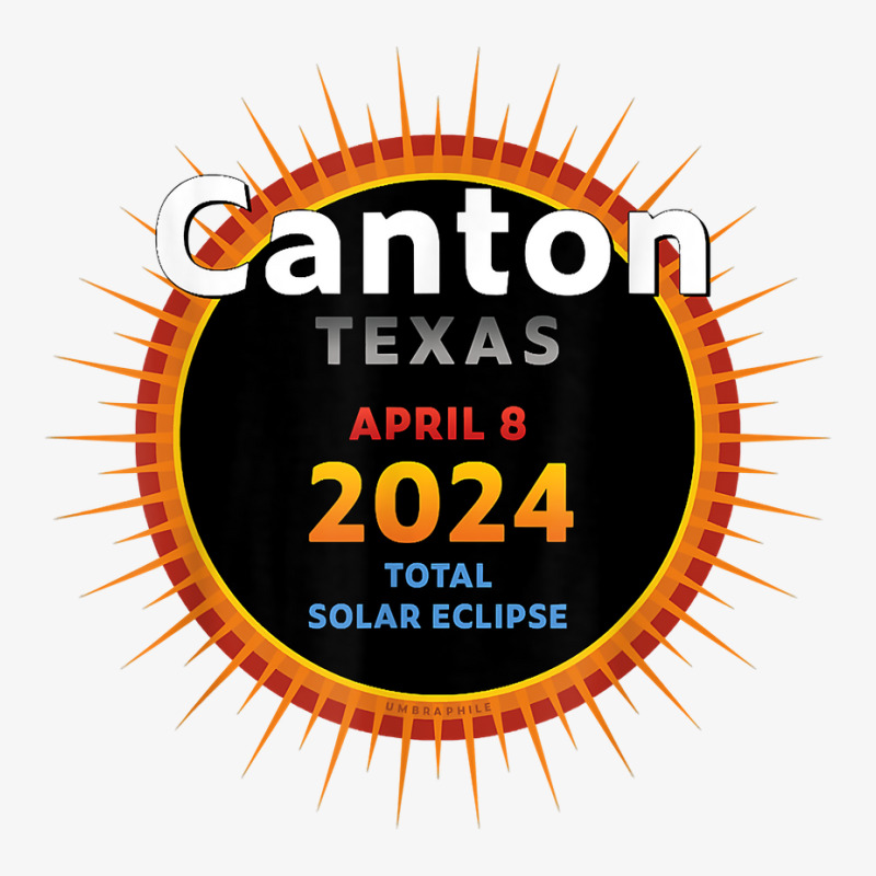 Canton Texas Tx Total Solar Eclipse 2024  2  T Shirt Ladies Fitted T-shirt | Artistshot