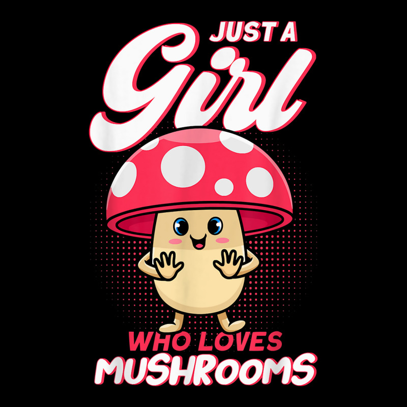 Just A Girl Who Loves Mushrooms Mycologists Mushroom Lovers V-Neck Tee by JoolsShamel | Artistshot