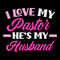 I Love My Pastor Hes My Husband Funny Pastors Wife Women's V-neck T-shirt | Artistshot