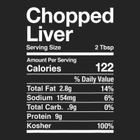 Chopped Liver Nutrition Facts Jewish Kosher Food Hanukkah 3/4 Sleeve Shirt | Artistshot