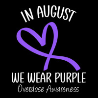 Heart Ribbon August We Wear Purple Overdose Awareness Month Toddler Sweatshirt | Artistshot