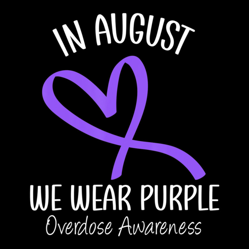 Heart Ribbon August We Wear Purple Overdose Awareness Month Toddler Sweatshirt by Kenlofu52 | Artistshot