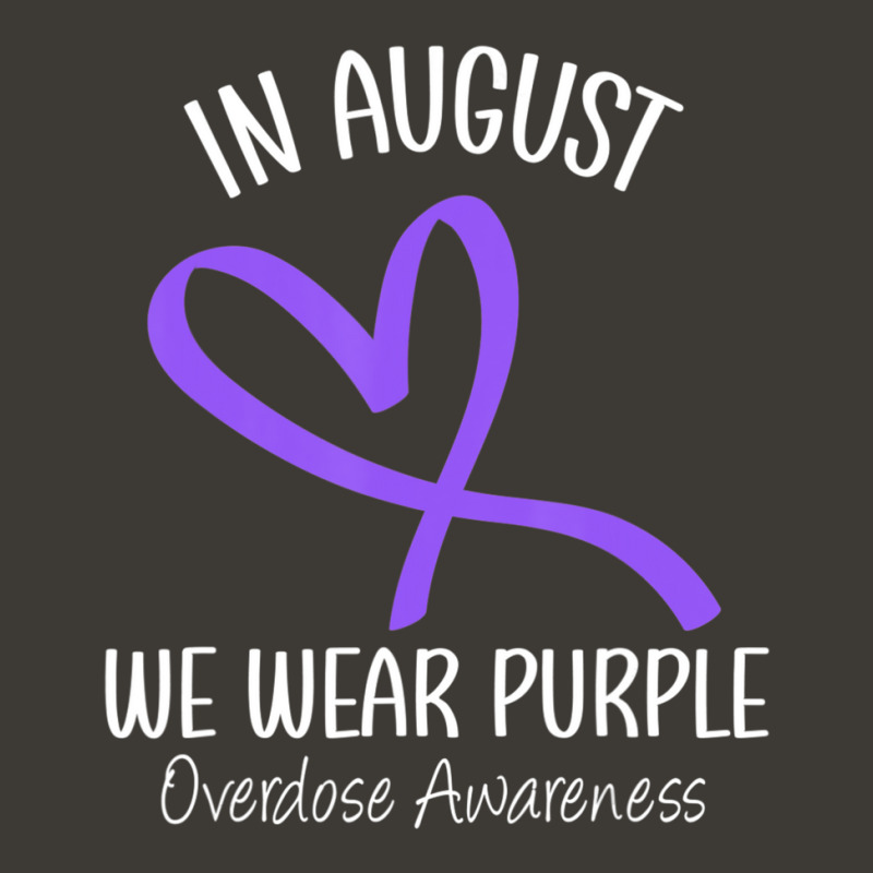 Heart Ribbon August We Wear Purple Overdose Awareness Month Bucket Hat by Kenlofu52 | Artistshot