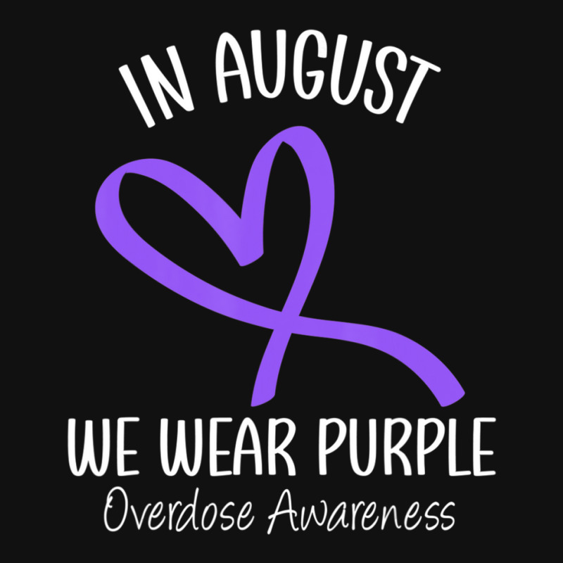 Heart Ribbon August We Wear Purple Overdose Awareness Month Baby Beanies by Kenlofu52 | Artistshot