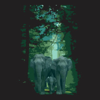 Elephants And Forests, Elephants And Forests Vintage, Elephants Forest T-shirt | Artistshot