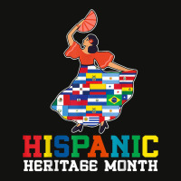 Dancing Latino Latinx Countries Flag Hispanic Heritage Month T Shirt Scorecard Crop Tee | Artistshot