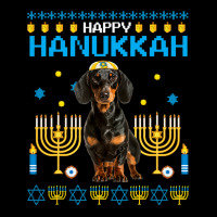 Dachshund Chanukah Jewish Ugly Hanukkah Sweater Pajama Men's Long Sleeve Pajama Set | Artistshot