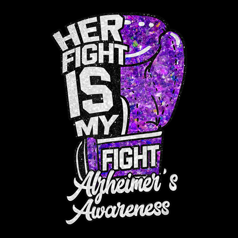 Her Fight Is My Fight Glove Purple Alzheimer's Awareness Toddler Sweatshirt by Kenlofu52 | Artistshot