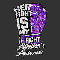 Her Fight Is My Fight Glove Purple Alzheimer's Awareness Baby Bodysuit | Artistshot