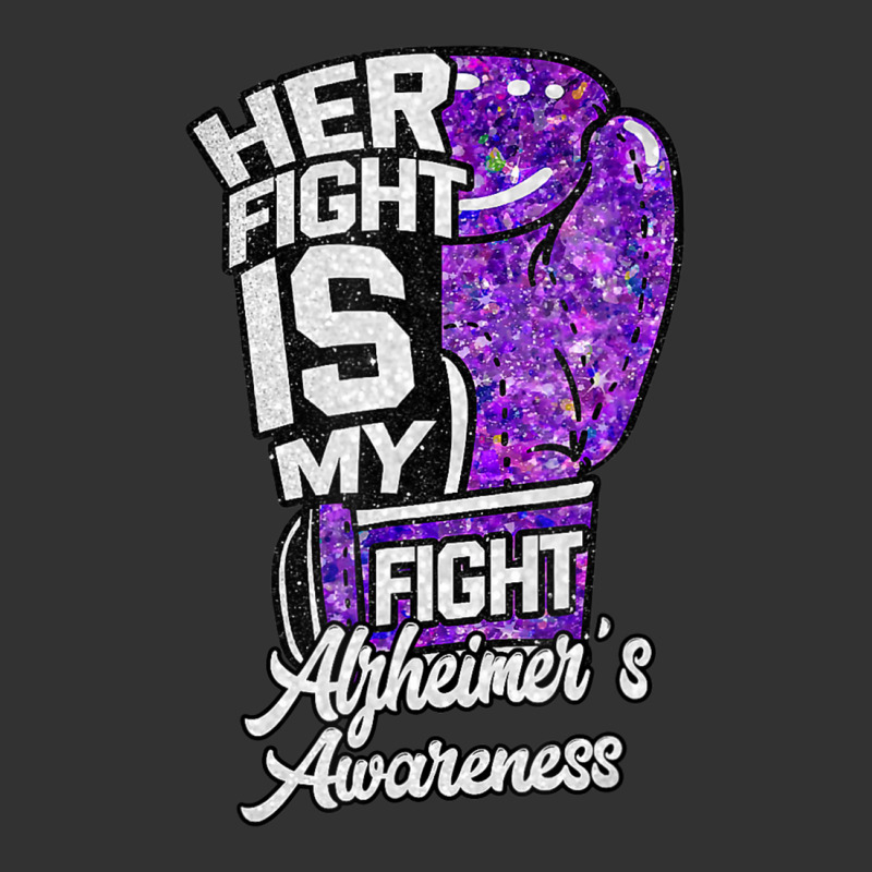 Her Fight Is My Fight Glove Purple Alzheimer's Awareness Baby Bodysuit by Kenlofu52 | Artistshot