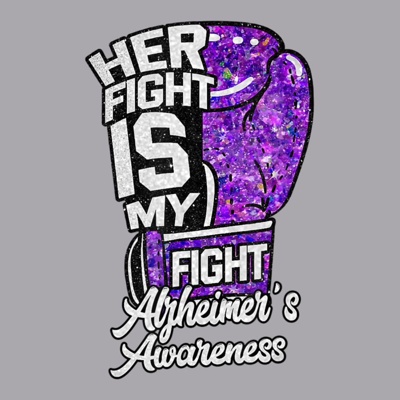 Her Fight Is My Fight Glove Purple Alzheimer's Awareness Youth 3/4 Sleeve by Kenlofu52 | Artistshot